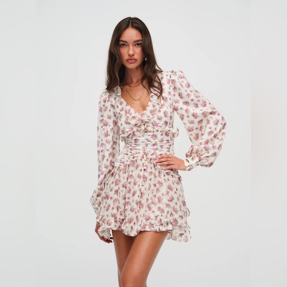 NWT For Love and Lemons Jayleen Mini Dress - Picture 5 of 5